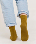Nooan | Hamilton Possum Merino Wool Socks | Ecru Olive