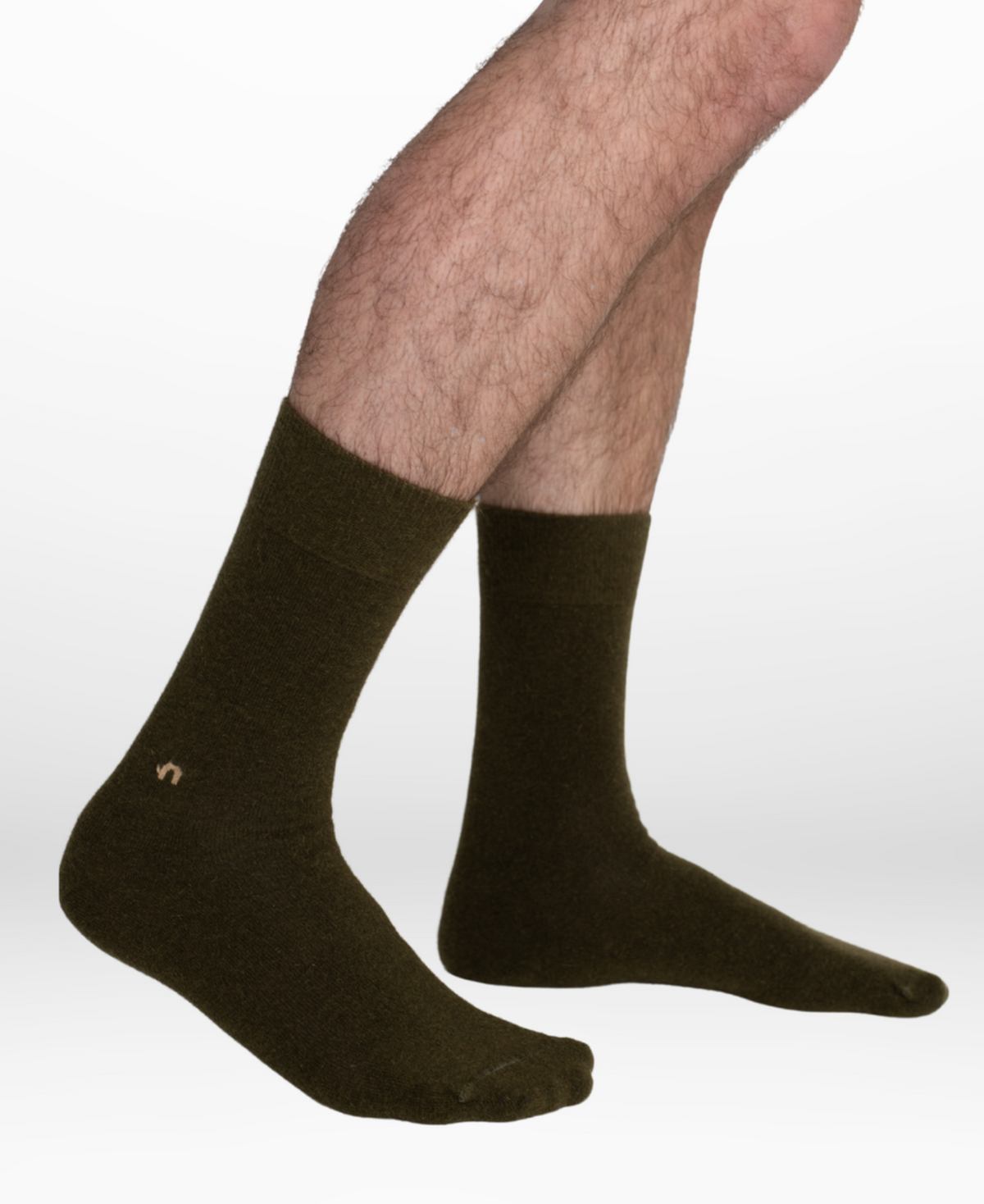 Nooan | Hamilton Possum Merino Wool Socks | Military Olive